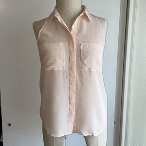 Pink Silk Madewell Blouse - Medium